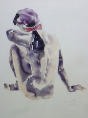 Akt, Aquarell, 8.7.1992