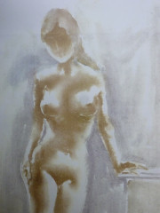 Stehende Frau, Akt, Datum unbekannt