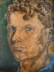 Erstes Selbstportrait, Öl auf Holz, 1945