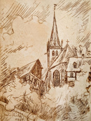 Dom zu Unna, Radierung, 1997