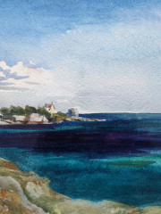 Britanie Le Guilvinec, Aquarell, 10.07.1980
